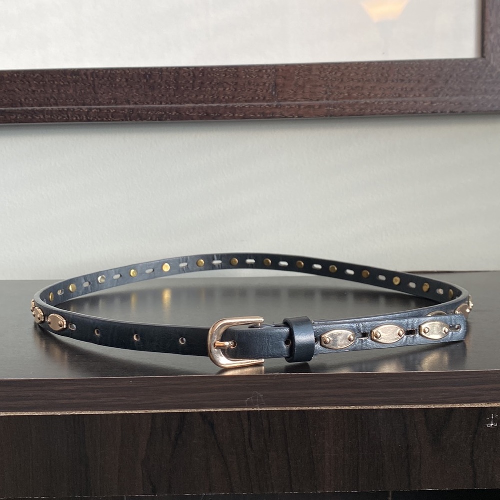 🖤💛 Black & Gold Skinny Belt 💛🖤